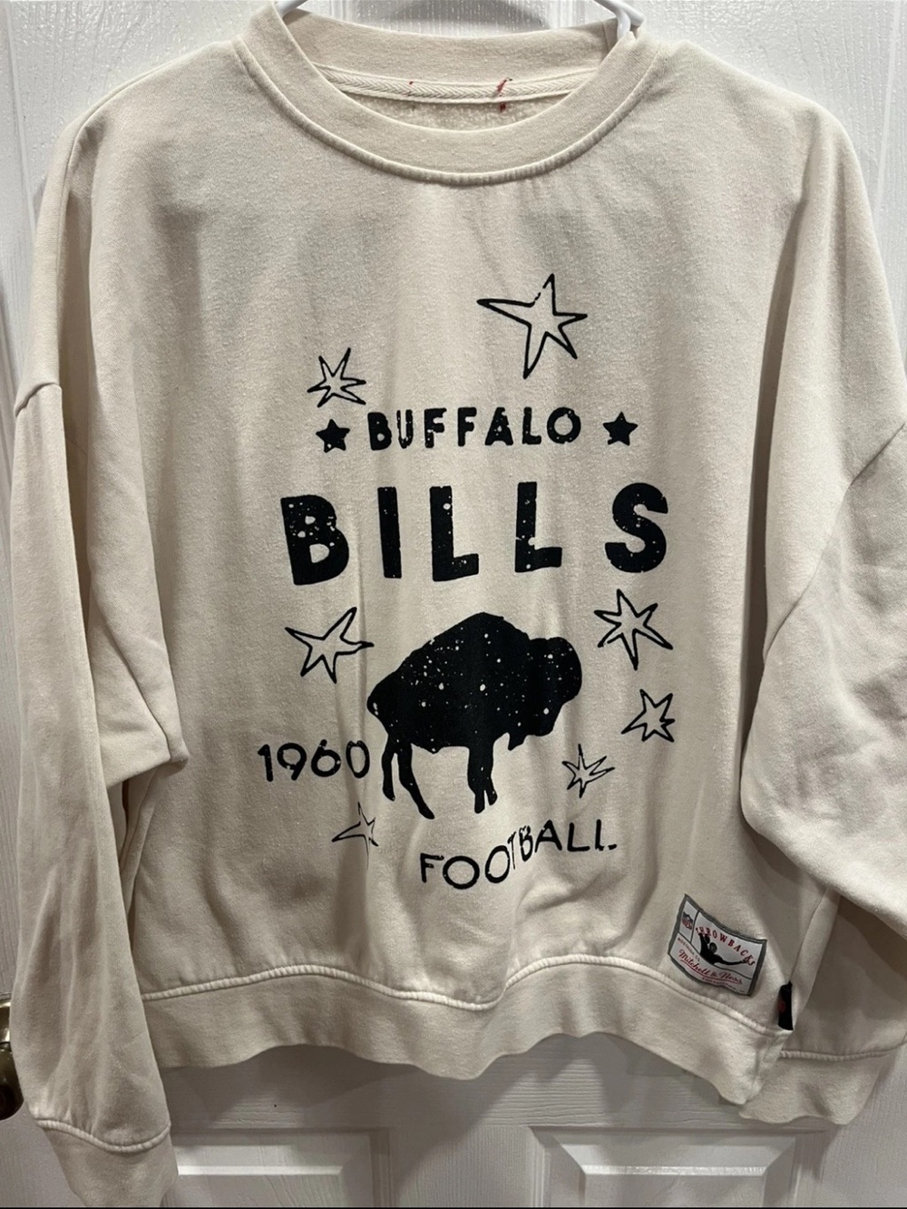 Mitchell & Ness Buffalo Bills 1960 Football Retro Sweatshirt Women’s Size 2XL